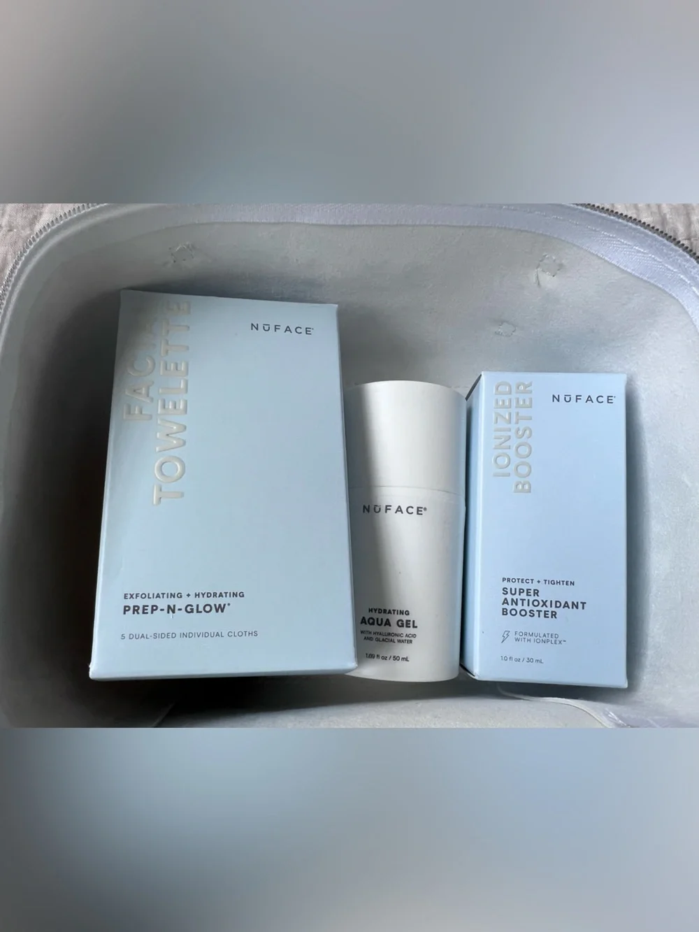 NuFACE Mini Facial Toning Device Complete Set | Travel Case + Gel + Booster